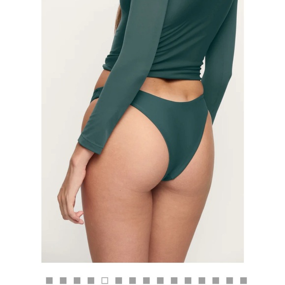 Mikoh Swim Set Papara Bottom and Razo Top in Petrol - Picture 4 of 5